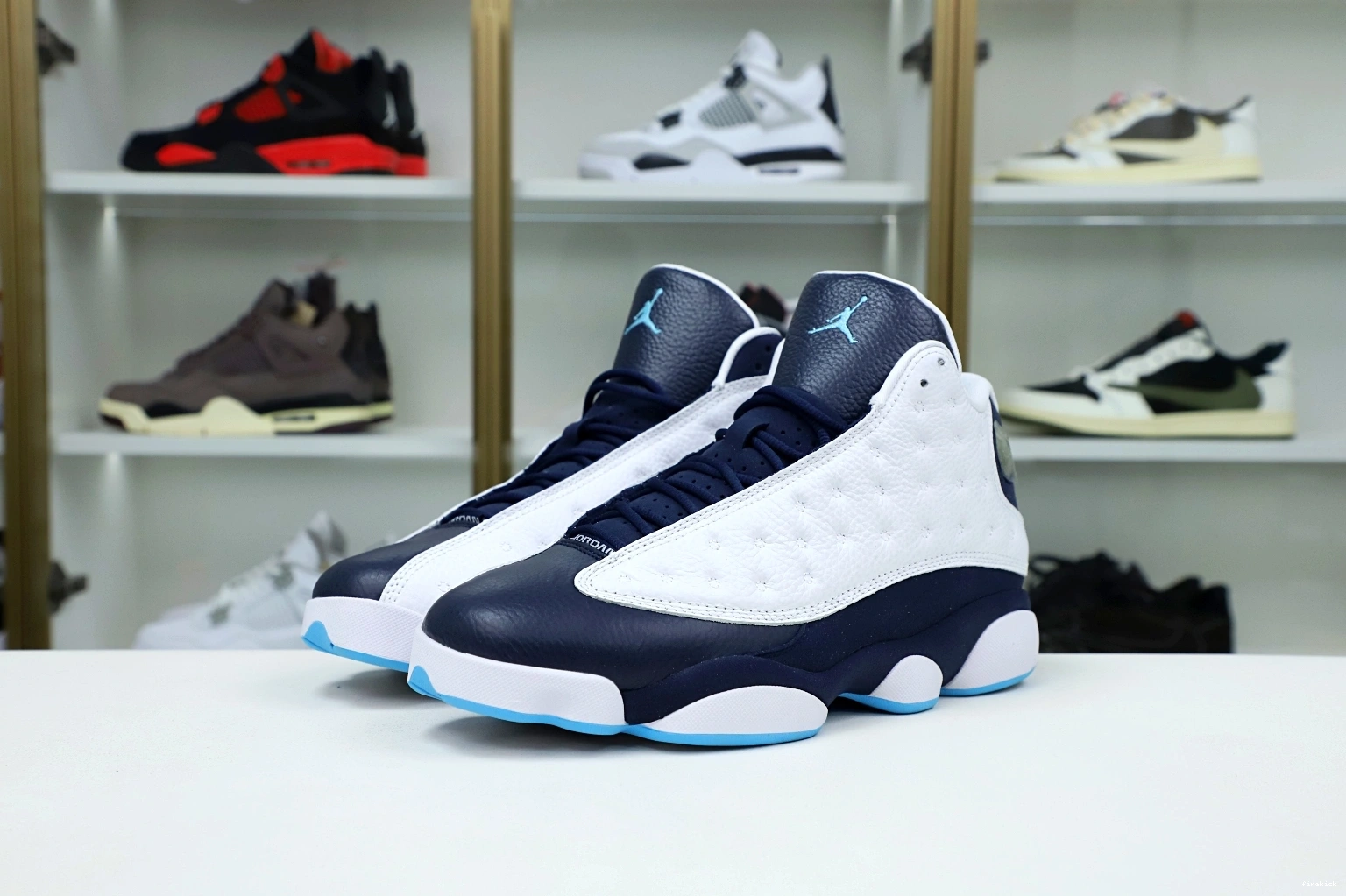 BLUE POWDER AIR RETRO JORDAN WHITE 13 414571-144 OBSIDIAN 0218
